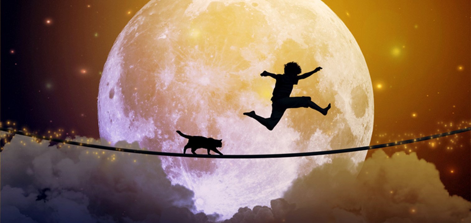 Boy and Moon